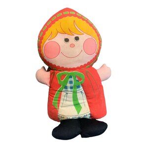 Vintage Playskool Hug-A-Book Little Red Riding Hood Doll Story 1974